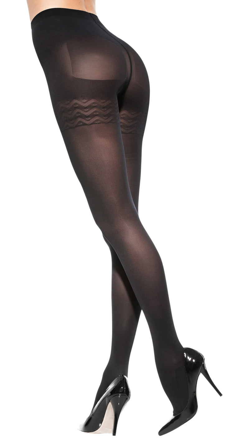 Solidea Wonder Model 140 Opaque Support Tights [Style 313A4] Nero (Black)  XL