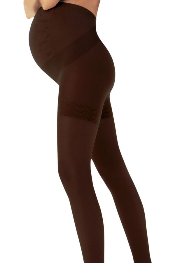Legluxe | Solidea Wonder Model Maman 140 Opaque Maternity compression tights